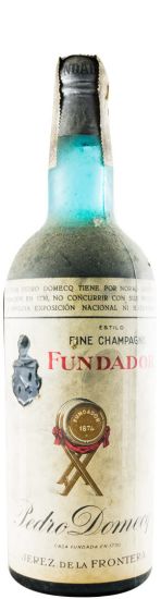 Brandy Fundador Pedro Domecq (rótulo branco)