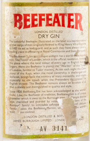 Gin Beefeater (garrafa antiga) 75cl
