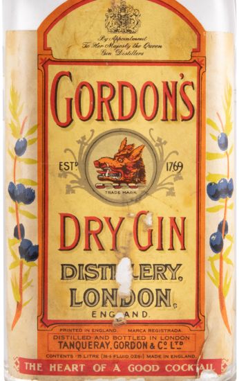 Gin Gordons (rótulo antigo)