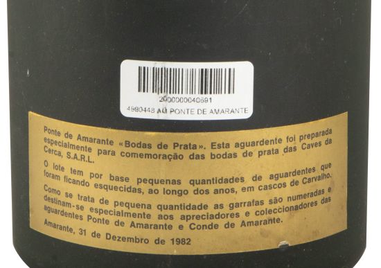 Wine Spirit Ponte de Amarante Bodas de Prata Reserva 91cl