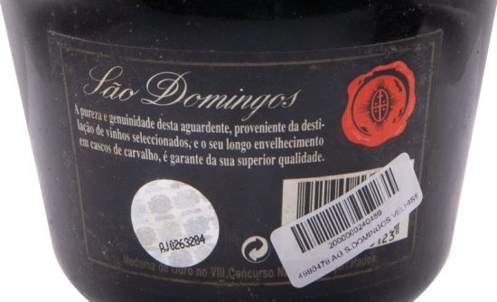 Aguardente Vínica São Domingos Velhíssima (garrafa antiga)