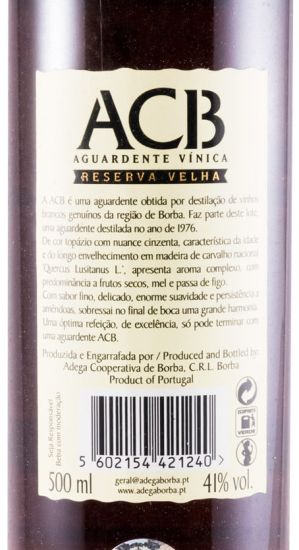 Wine Spirit Borba Reserva Velha 50cl
