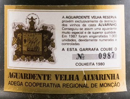 Aguardente Alvarinha Velha Reserva 45% 75cl