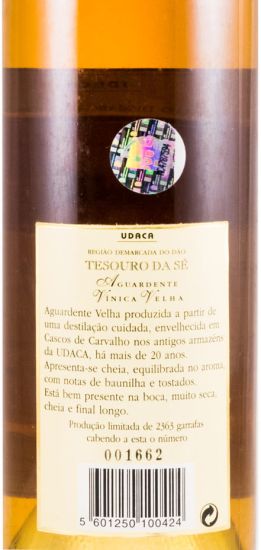 Aguardente Vínica UDACA Tesouro da Fé 50cl
