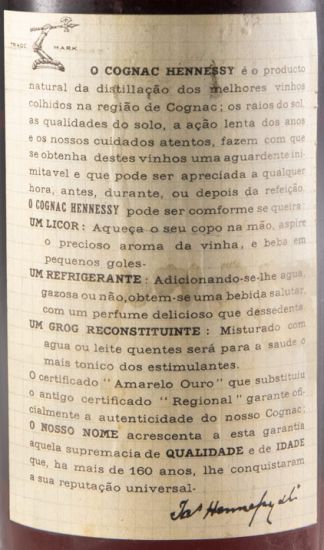 Cognac Hennessy 3 Estrelas (garrafa alta)