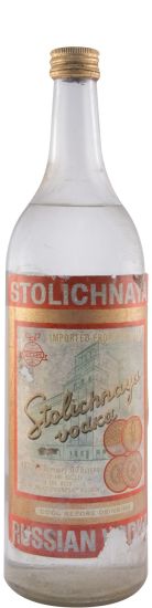 Vodka Stolichnaya (rótulo antigo) 76cl