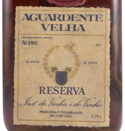 Aguardente Vínica IVV Reserva 25 anos