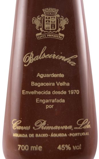 Aguardente Bagaceira Caves Primavera Balseirinha Velha