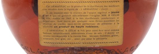 Armagnac B. Gelas et Fils Vieille Fine Hors d'Âge