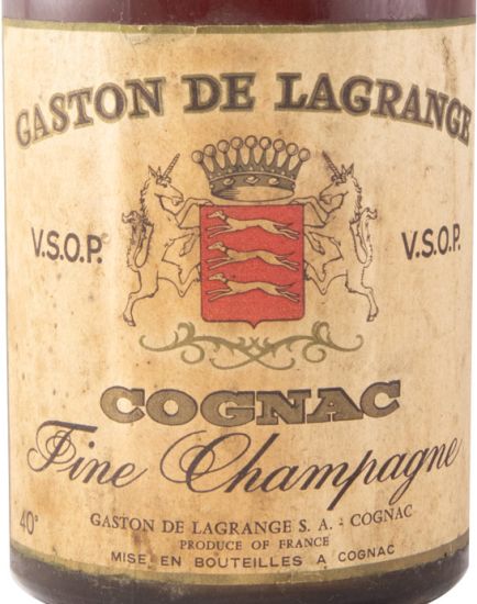 Cognac Gaston de Lagrange VSOP Fine Champagne (rótulo branco)