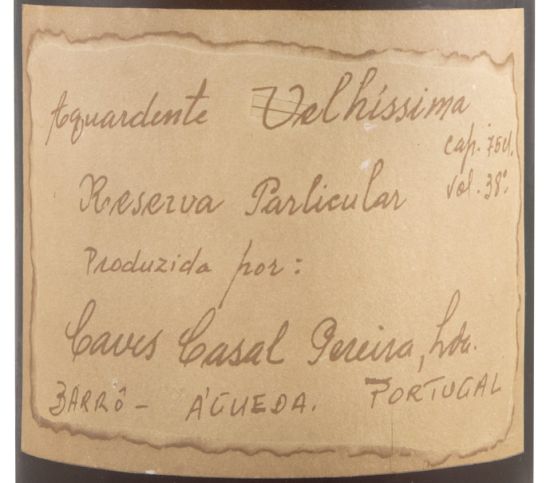 Aguardente Vínica Caves Casal Pereira Velhíssima Reserva Particular