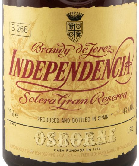 Brandy Osborne Independencia Solera Gran Reserva 75cl