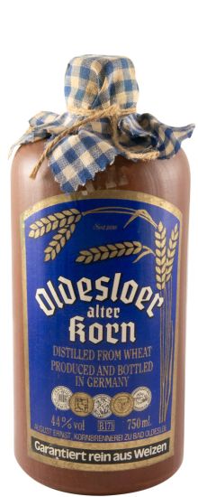 Aguardente Oldesloer Alter Korn (garrafa em grés) 75cl
