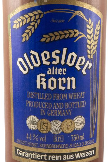 Aguardente Oldesloer Alter Korn (garrafa em grés) 75cl
