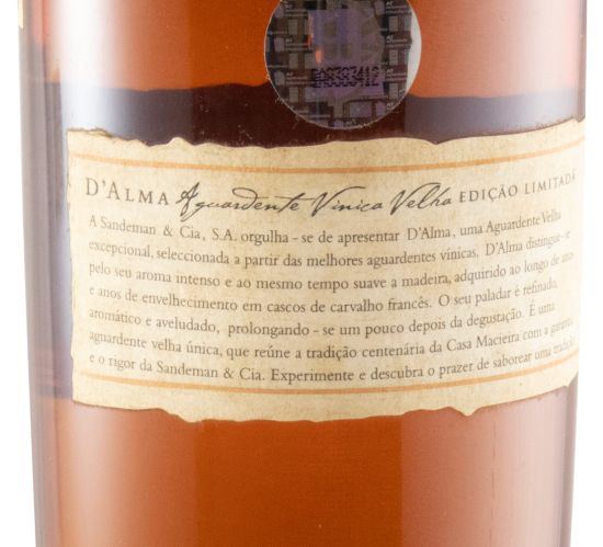 Aguardente Vínica D'Alma Velha Edição Limitada 50cl