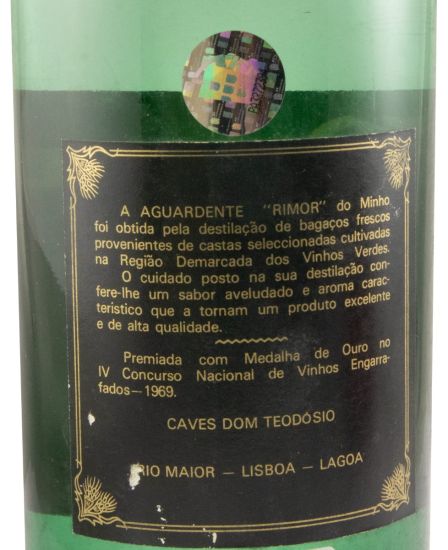 Aguardente Bagaceira Rimor (rótulo preto) 95cl
