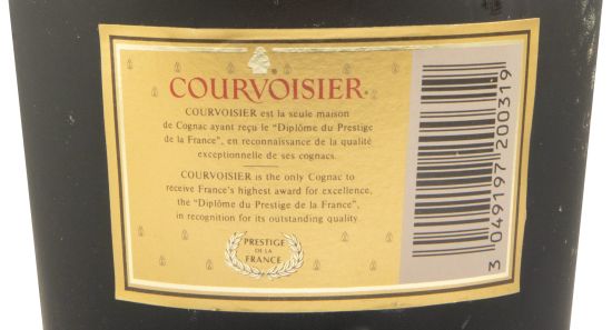 Cognac Courvoisier VSOP c/Suporte (rótulo dourado)