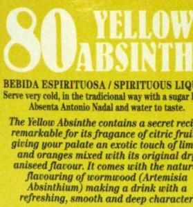 Absinto Túnel Yellow 80%