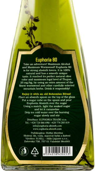 Absinto Euphoria 80% 50cl