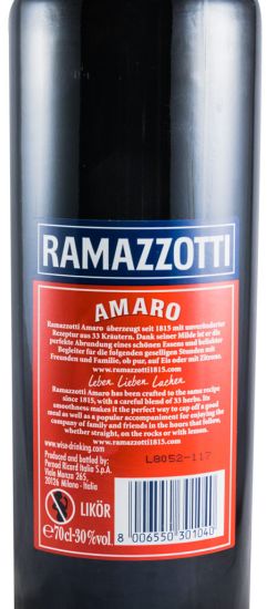 Liqueur Ramazzotti Amaro