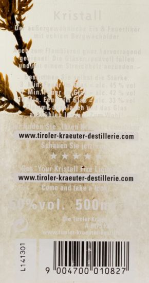 Baumann Kristall (Licor do Tirol) 50cl