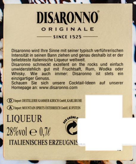Disaronno Amaretto Roberto Cavalli Limited Edition