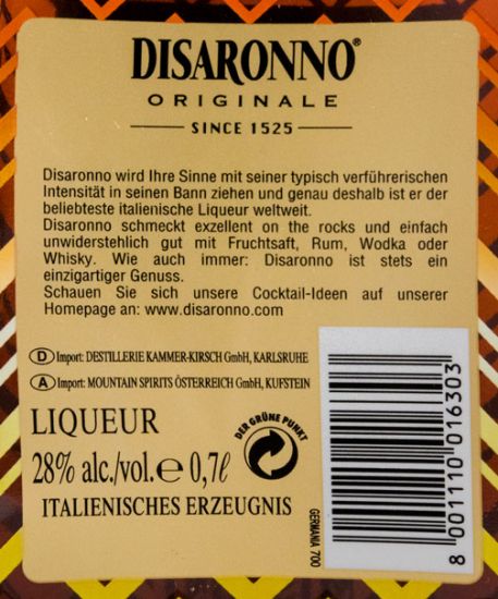 Disaronno Amaretto Missoni Limited Edition