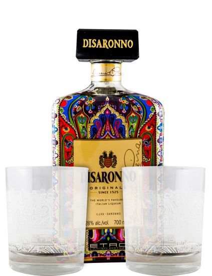 Disaronno Amaretto Wears Etro w/ glasses