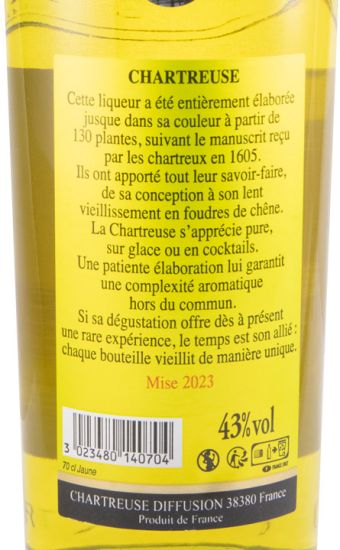 Liqueur Chartreuse Yellow