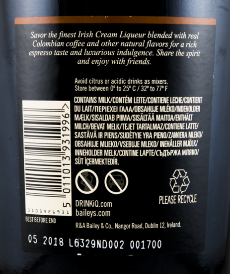 Baileys Espresso Cream 1L