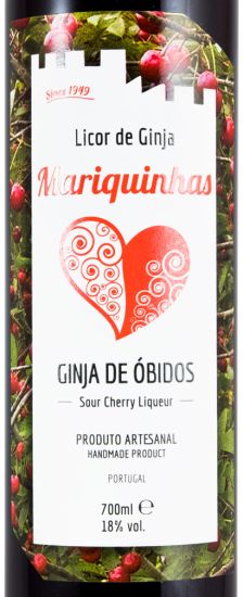 Licor de Ginja Mariquinhas c/Copo (Kit Maricão)