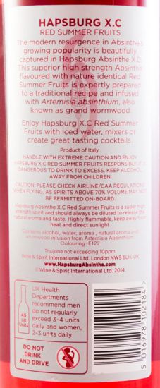 Absinto Hapsburg Red Summer Fruits Extra Strong X.C. 89.9% 50cl