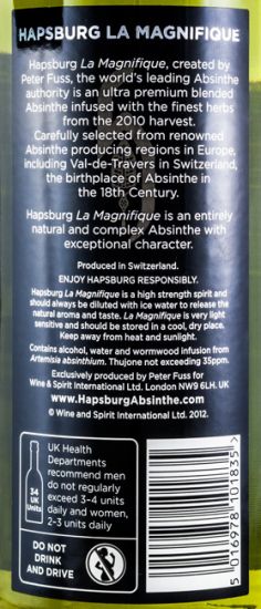 2010 Absinto Hapsburg La Magnifique 50cl