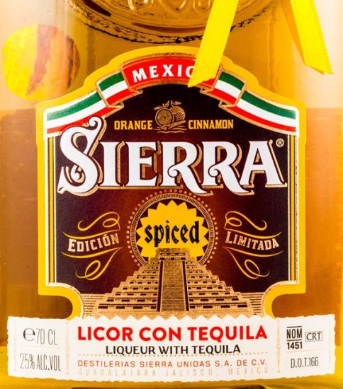 Sierra Spiced Licor com Tequila