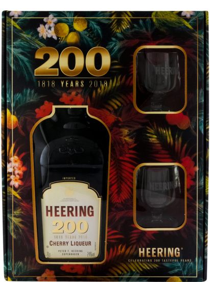 Cherry Heering 200 years w/Glasses