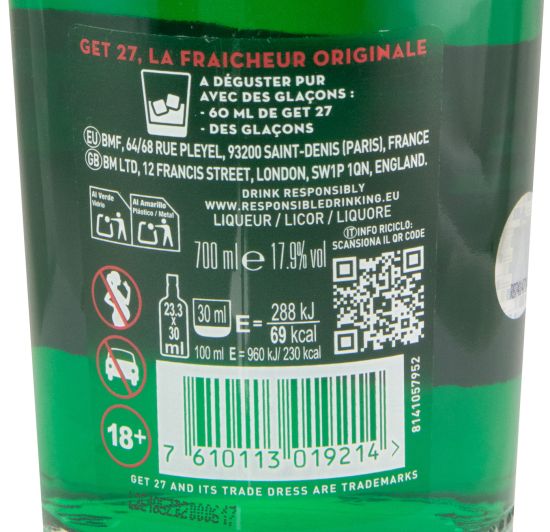 Licor de Menta Get 27