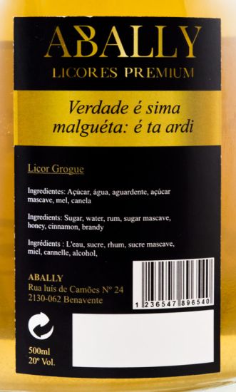 Licor de Grogue Abally Cabo Verde 50cl