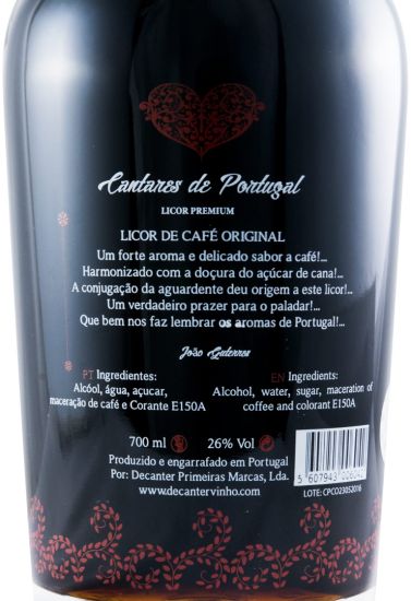 Licor Café Cantares de Portugal