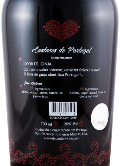 Licor de Ginja Cantares de Portugal