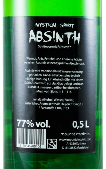 Absinto Mystical 77% 50cl
