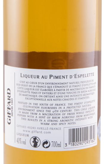 Licor Piment D'Espelette Giffard