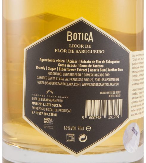 Licor de Flor de Sabugueiro Botica