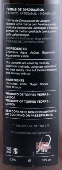 Chocolate Liqueur Terras de Dinossauros