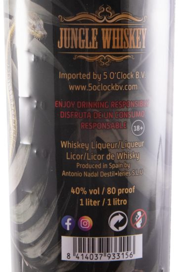 Licor de Whisky 5 O'Clock Jungle Banana 1L