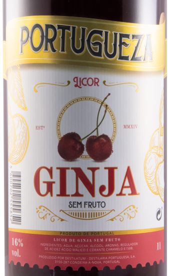 Ginja Liqueur Portugueza (no berries) 1L