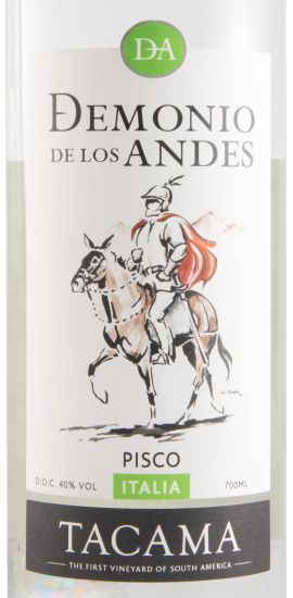 Aguardente Pisco Demonio de los Andes Italia