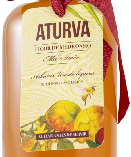 Licor de Medronho Aturva c/Mel e Limão biológico 50cl