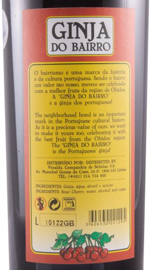 Ginja Liqueur do Bairro (no berries)