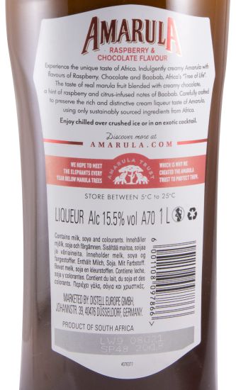 Amarula Framboesa & Chocolate 1L