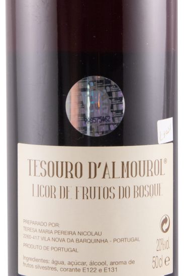 Licor de Frutos do Bosque Tesouro d'Almourol 50cl